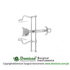 Balfour-Standard Retractor Complete With Central Blade Ref:- RT-903-02 Stainless Steel, 20 cm - 8" Spread - Lateral Blades Size 250 mm - 100 x 35 mm